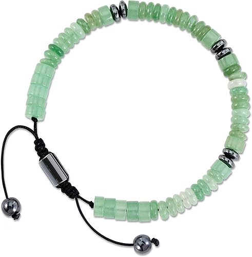 VIBILIA Healing Crystal Bracelets Beaded Bracelets for Men Women Natural Stone Adjustable Bracelets Unique Gifts for Father Son Grandfather Brother Friend