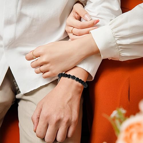 Father Day Gifts from Daughter Son Wife Gifts for Dad Grandpa Men Papa Birthday Gift Best Dad Ever Gift Natural Stone Bracelet Christmas Stuff